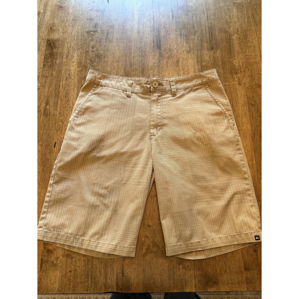 Vintage Quicksilver Khaki Shorts Men's Size 33 Skater Y2K Grunge